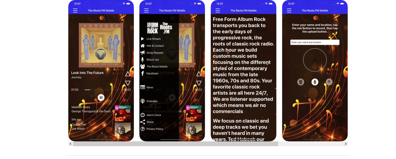 Screenshot Mobile App Screenshot Mobile App